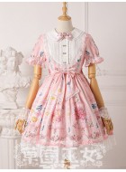 Strawberry Witch Blueberry Dolly Collar Short Sleeve One Piece